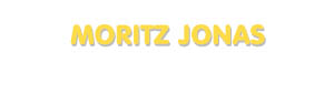 Der Vorname Moritz Jonas
